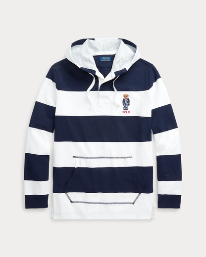 Polo Bear Jersey Hooded Rugby Shirt