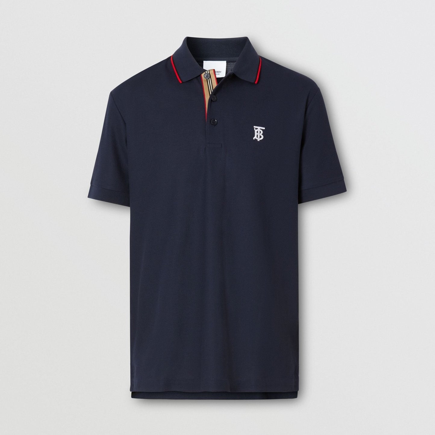 Burberry Polo Piqué Stripe Placket Navy - Store In Perú 