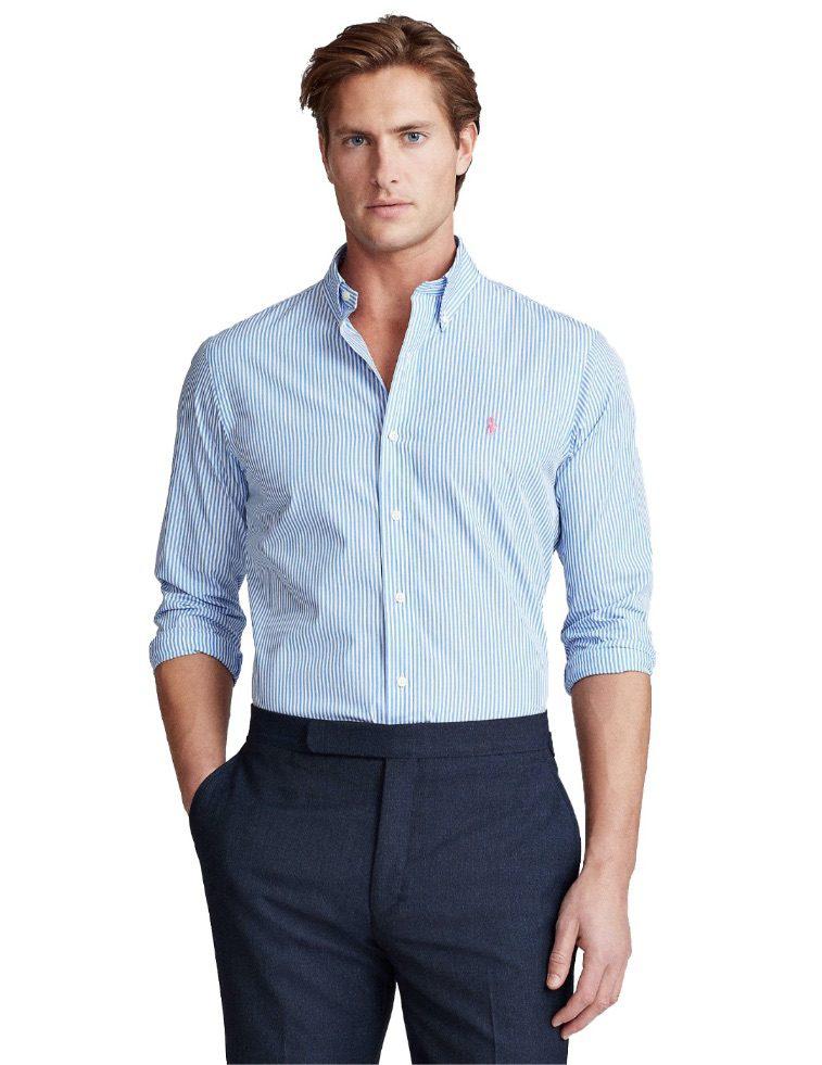 Camisa Ralph Lauren Listada sky