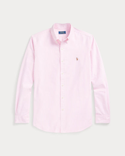 Camisa Polo Ralph Lauren Oxford Rayas rosa