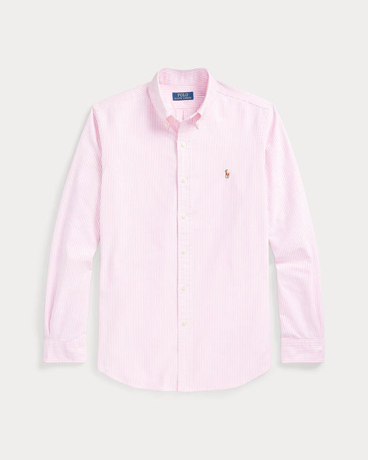 Camisa Polo Ralph Lauren Oxford Rayas rosa