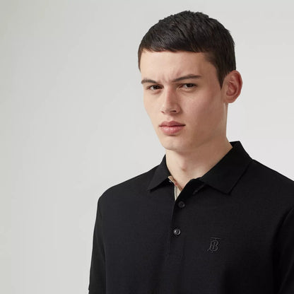 Burberry Polo Piqué Monogram Motif Negro - Store In Perú 