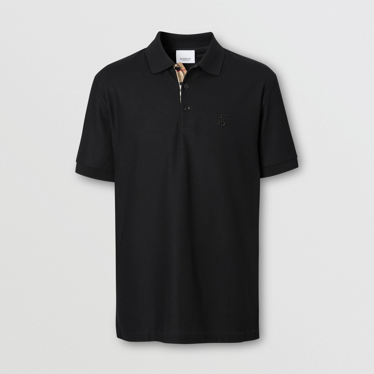 Burberry Polo Piqué Monogram Motif Negro - Store In Perú 