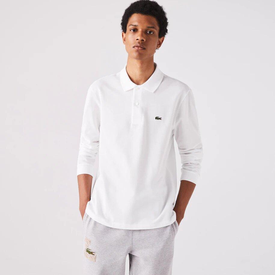 Lacoste Camisero Manga Larga Blanco - Store In Perú 