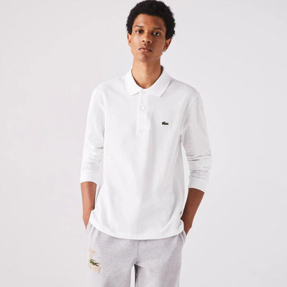 Lacoste Camisero Manga Larga Blanco - Store In Perú 