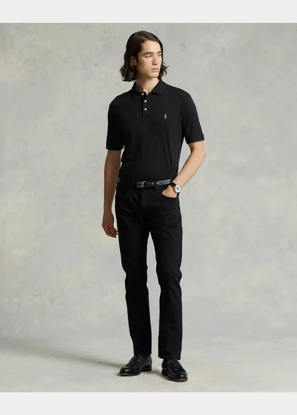 Preventa Camisero Ralph Lauren Soft Cotton Negro - Store In Perú 