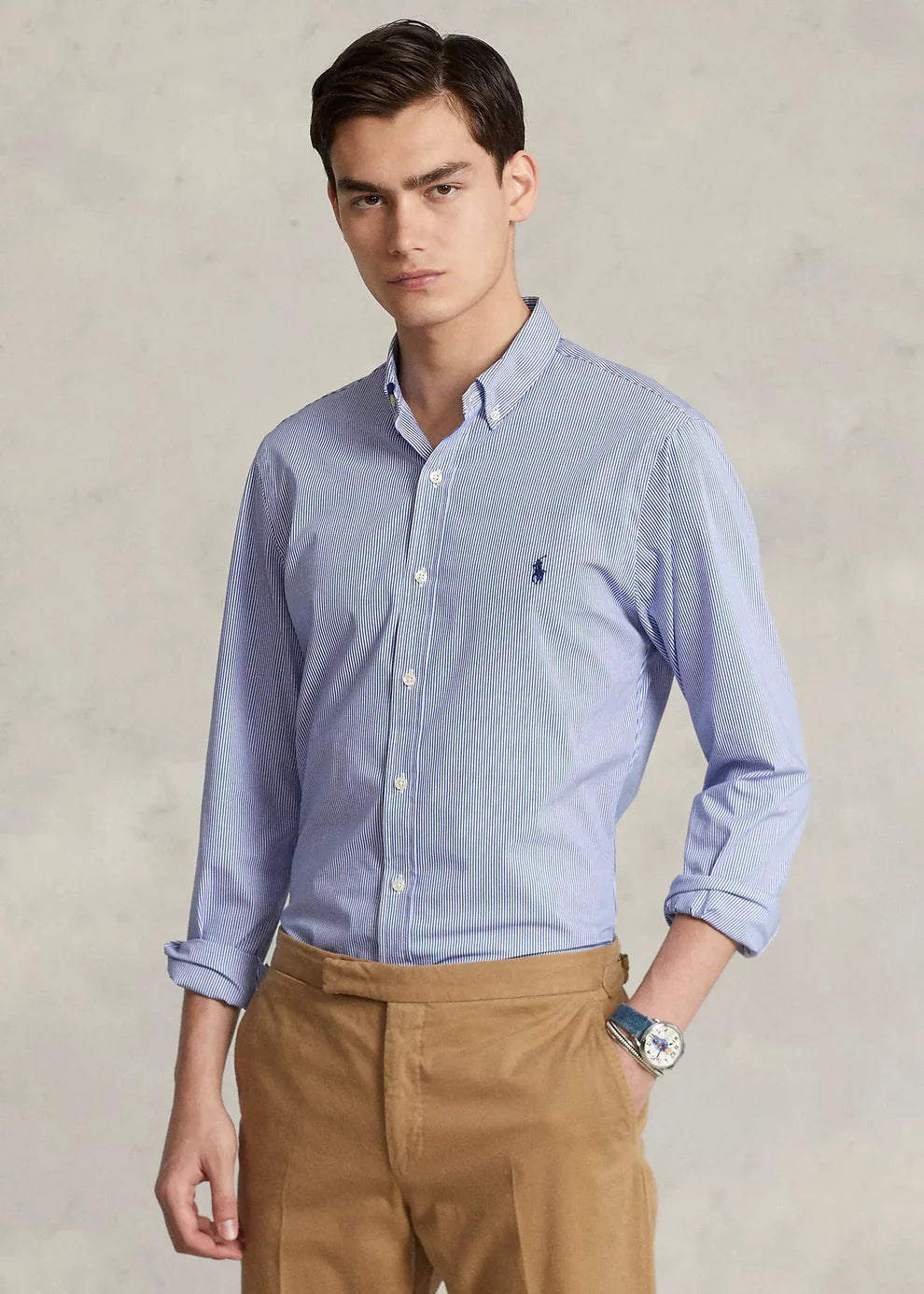 Camisa Ralph Lauren Listada Azul