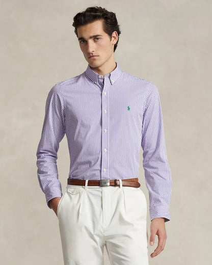 Camisa Polo Ralph Lauren Rayas Lila