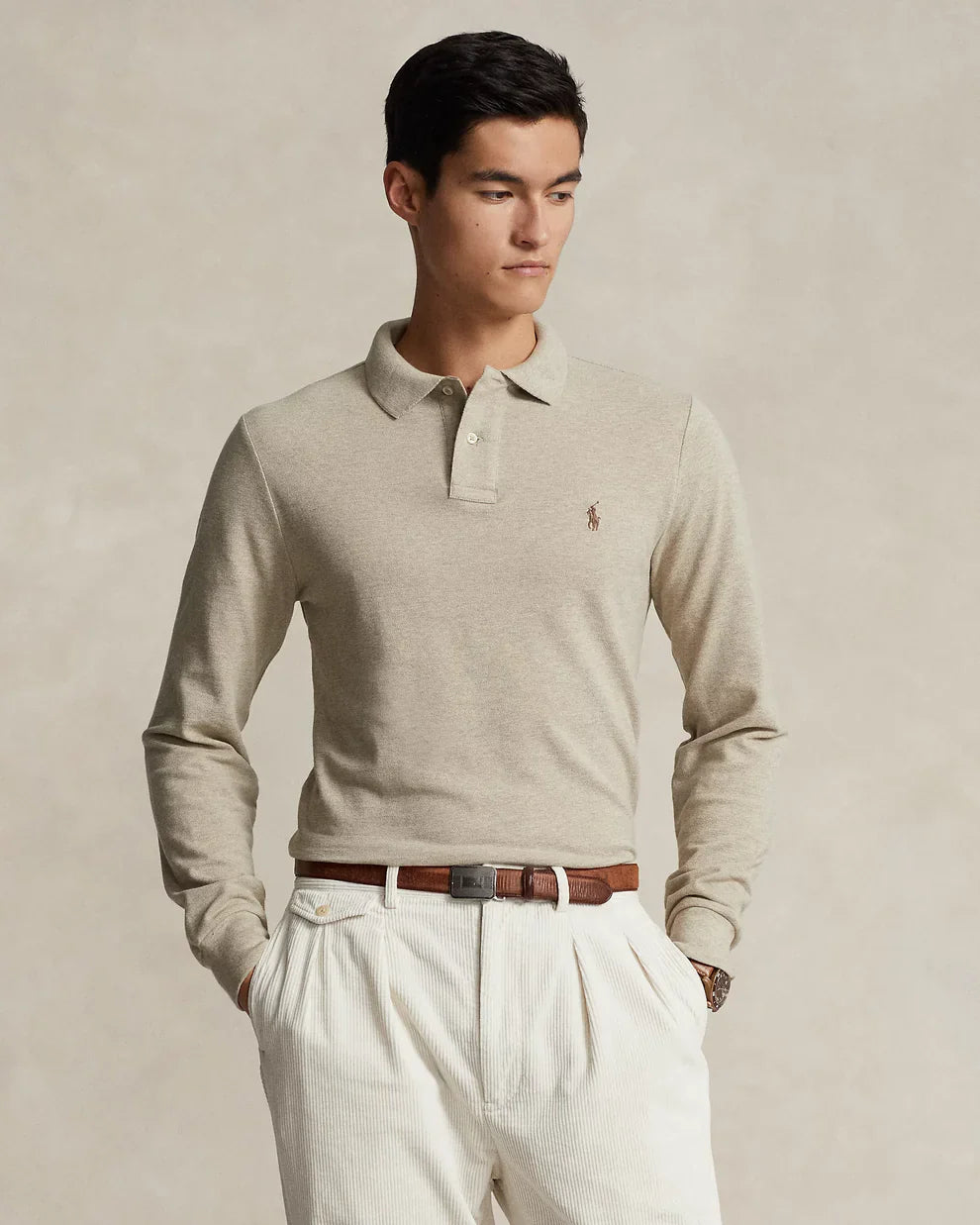 Polo Ralph Lauren Manga Larga Beige - Brands Store