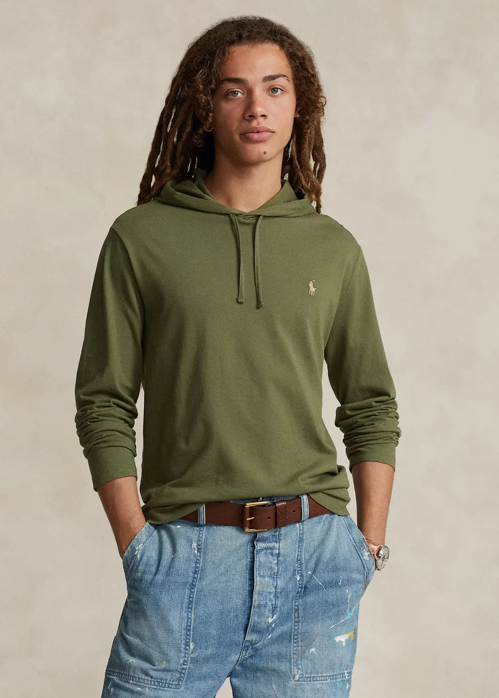 Polo Ralph Lauren Sudadera con capucha Verde Militar - Store In Perú 