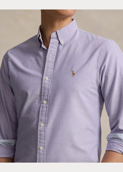 Camisa Polo Ralph Lauren Oxford Lila